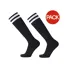 Chaussettes De Hockey Motif/style Rayé Homme Noir Floso-1