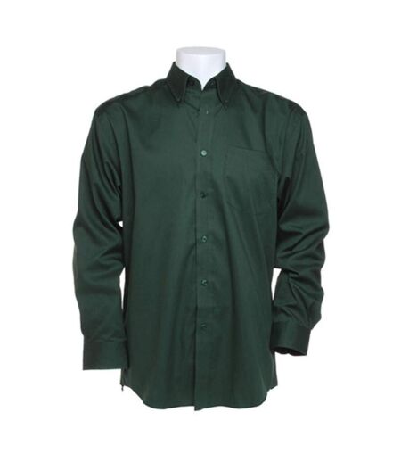 Chemise À Manches Longues Homme Vert Bouteille Kustom Kit