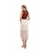 Jupe Mi-longue Motif/style Floral Femme Crème Lovedrobe-4