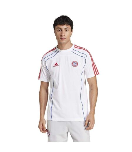T-shirt Motif/style Fc Bayern Munich Homme Blanc Adidas