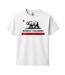 T-shirt Motif/style Imprimé Graphique Old Flag Homme Blanc Republic Of California-1