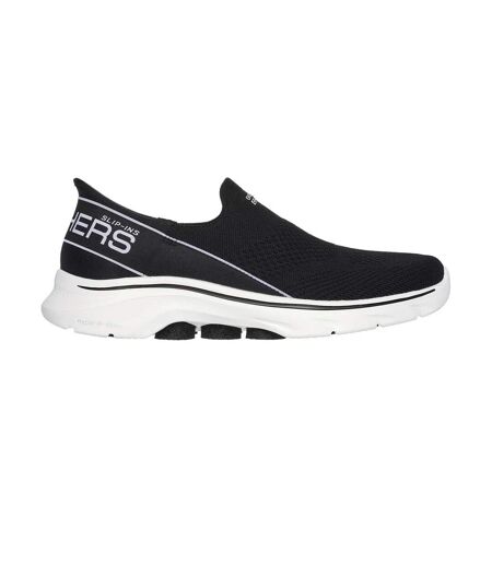Womens/ladies Go Walk 7 Mia Trainers Black White Skechers