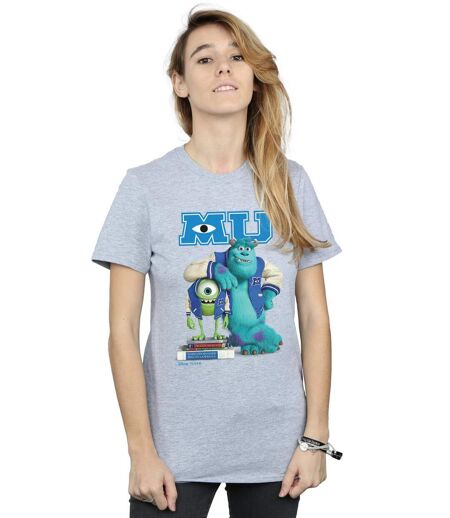 Disney - T-shirt MONSTERS UNIVERSITY POSTER - Femme (Gris chiné) - UTBI17091