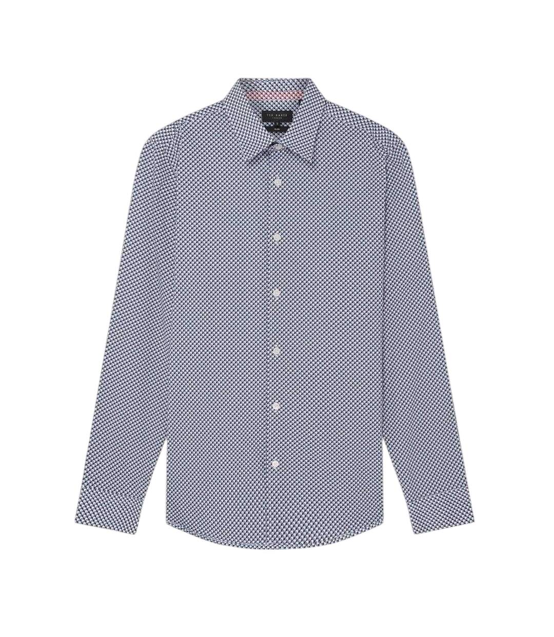 Chemise Motif/style Géométrique Homme Bleu Marine Ted Baker-2
