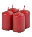 Lot de 4 Bougies Pilier Essentiel II 6cm Fruits Rouges-1