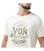 T-shirt homme slub col rond avec print en coton Prest Vondutch