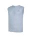 Mens Cotton Sleeveless Vest Top Grey Marl Slazenger-3