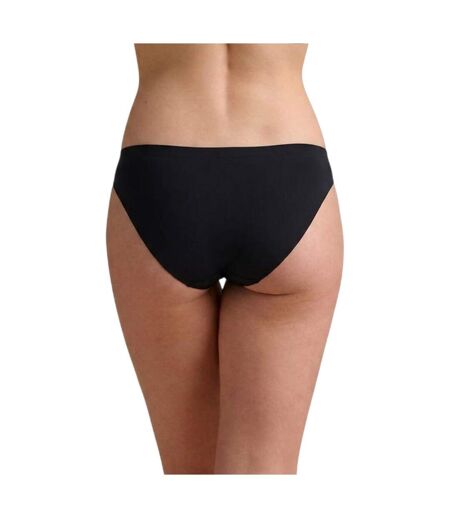 Pack Of 2  Womens/ladies Individual Seamless Bikini Bottoms  Black Wolford