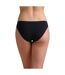 Pack Of 2  Womens/ladies Individual Seamless Bikini Bottoms  Black Wolford-3