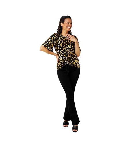 Haut Motif/style Trou De Serrure Femme Marron Noir Biba