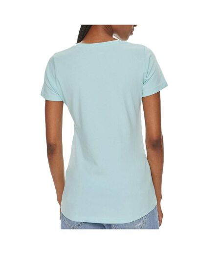 T-shirt bleu ciel femme pepe jeans new virginia