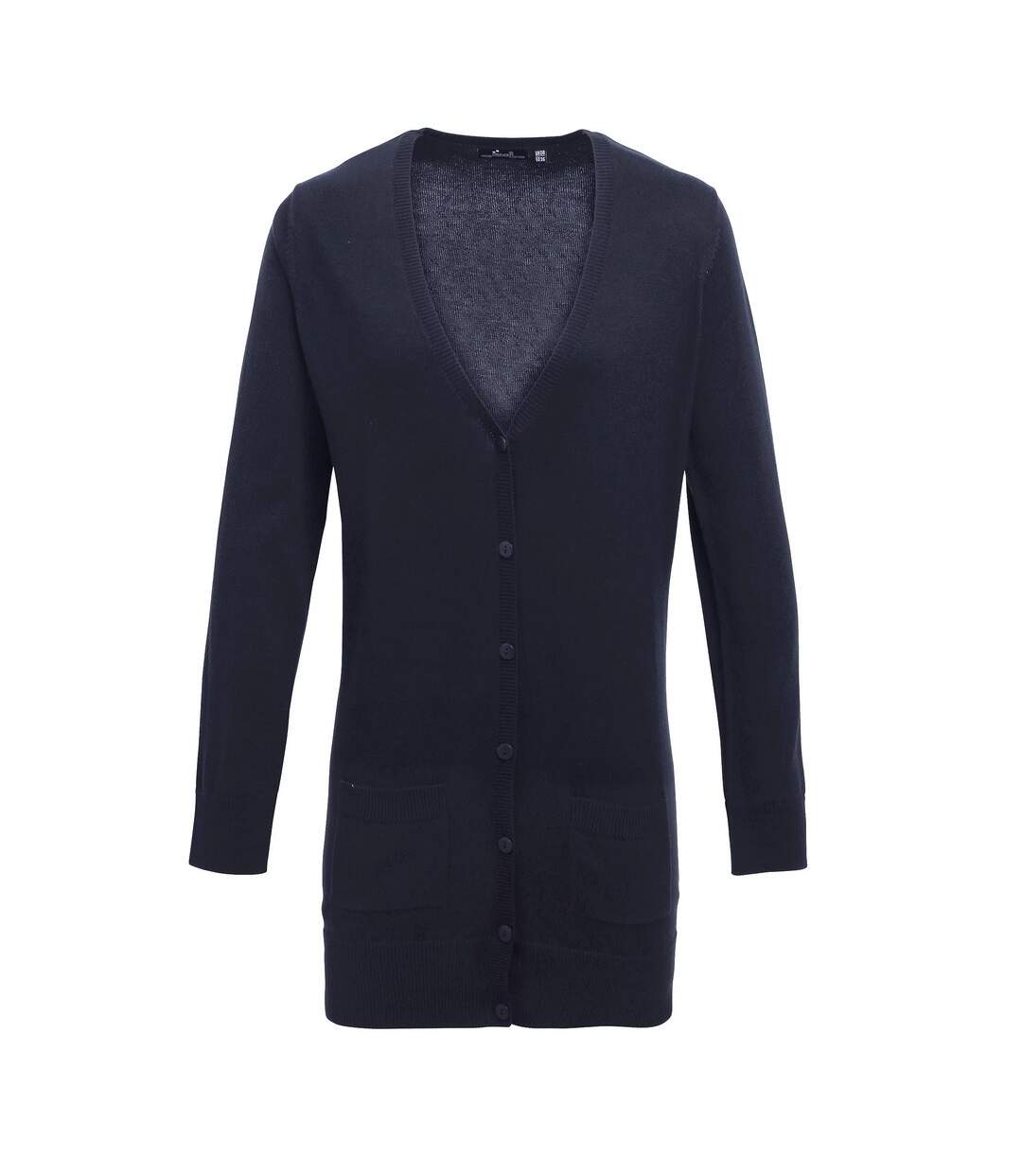 Womens/ladies longline v neck cardigan navy Premier