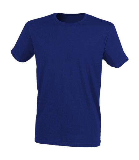 Skinni Fit Men Mens Feel Good Stretch Short Sleeve T-Shirt (Heather Navy) - UTRW4427