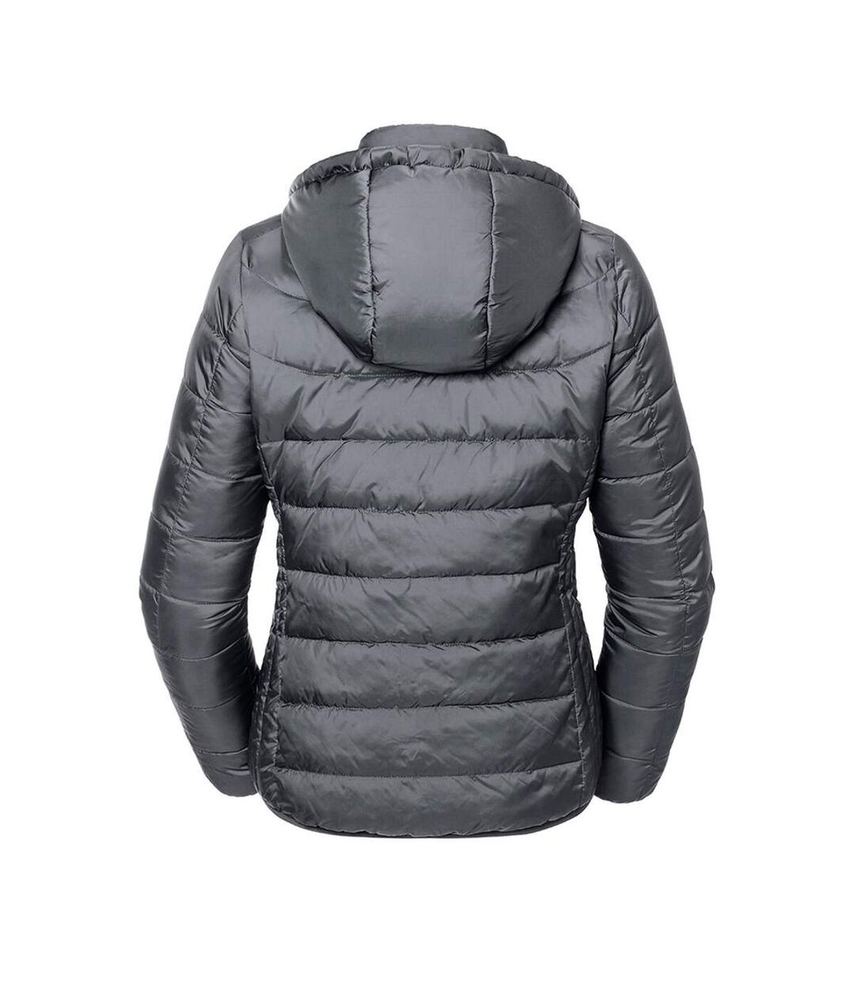 Russell Womens/Ladies Hooded Nano Padded Jacket (Iron)