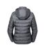 Russell Womens/Ladies Hooded Nano Padded Jacket (Iron) - UTPC4110