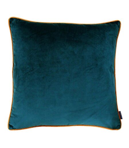 Paoletti Meridian Cushion Cover (Teal/Tigerlily Orange)