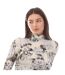 Haut Manches Longues Style À Nœud Chine Sec Skin Femme Gris Blanc Cassé Off White-4