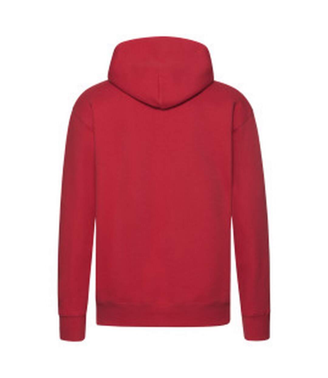 Mens R Hoodie Red Fruit Of The Loom-2
