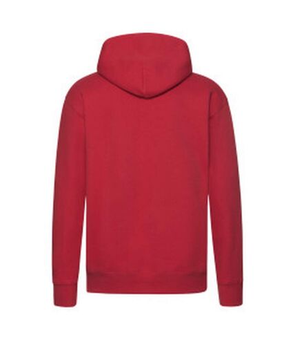 Mens r hoodie red Fruit of the Loom