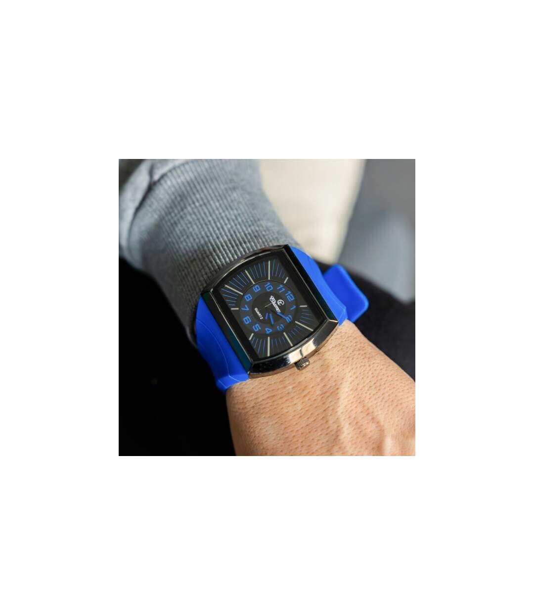 Magnifique Montre Homme Silicone Bleu CHTIME