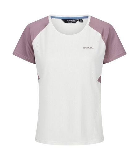 T-shirt emera femme blanc / lavande Regatta