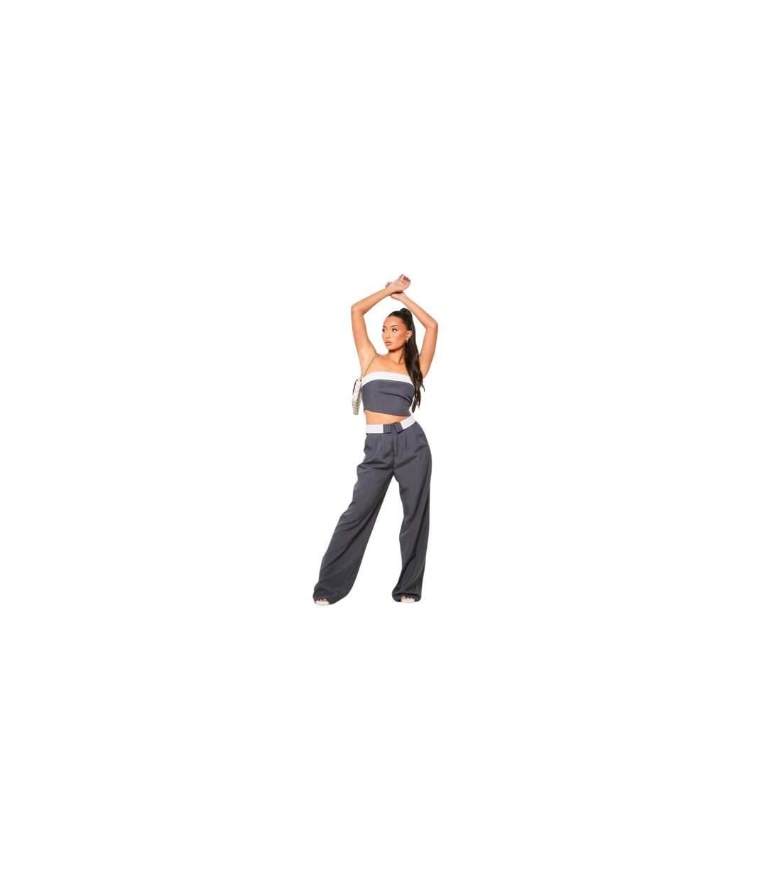 Haut Court Femme Anthracite Missy Empire-1
