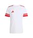 T-shirt Squadra Homme Blanc Rouge Adidas-2