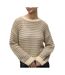 Pull beige/marron femme vero moda madera - l-1