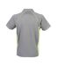 Polo performance hommes gris / vert citron Finden and Hales Finden and Hales