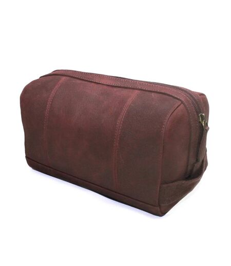 Eastern Counties Leather Jamie Distressed Leather Toiletry Bag (Tan) (One Size) - UTEL377