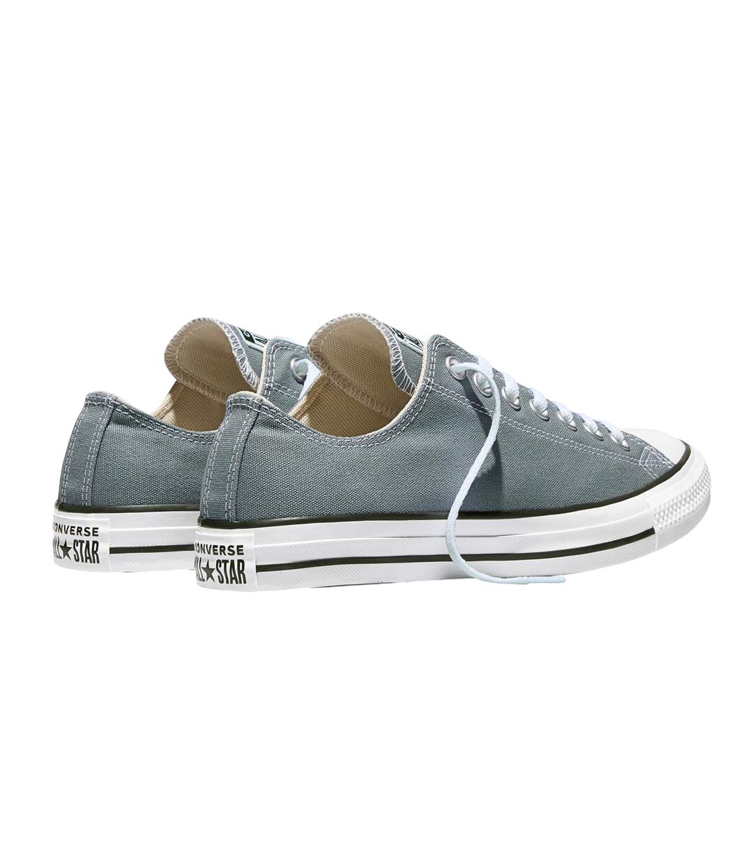 Mens Ox Logo Canvas Trainers Mineral Grey Converse-2