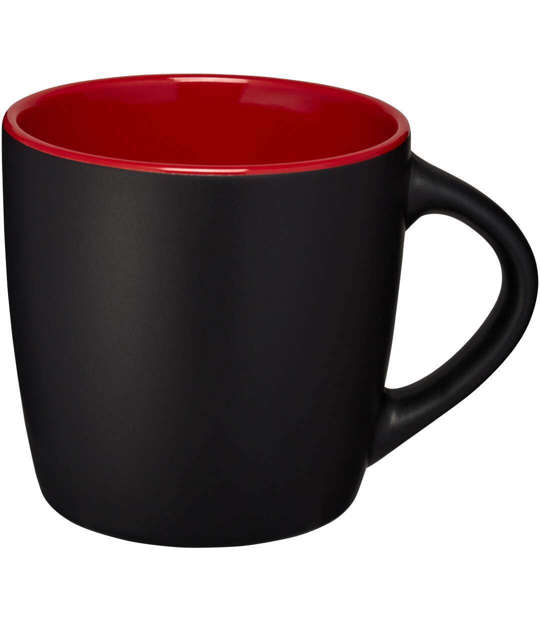 Riviera ceramic mug 8.4 x 8.8 cm solid black/red Bullet