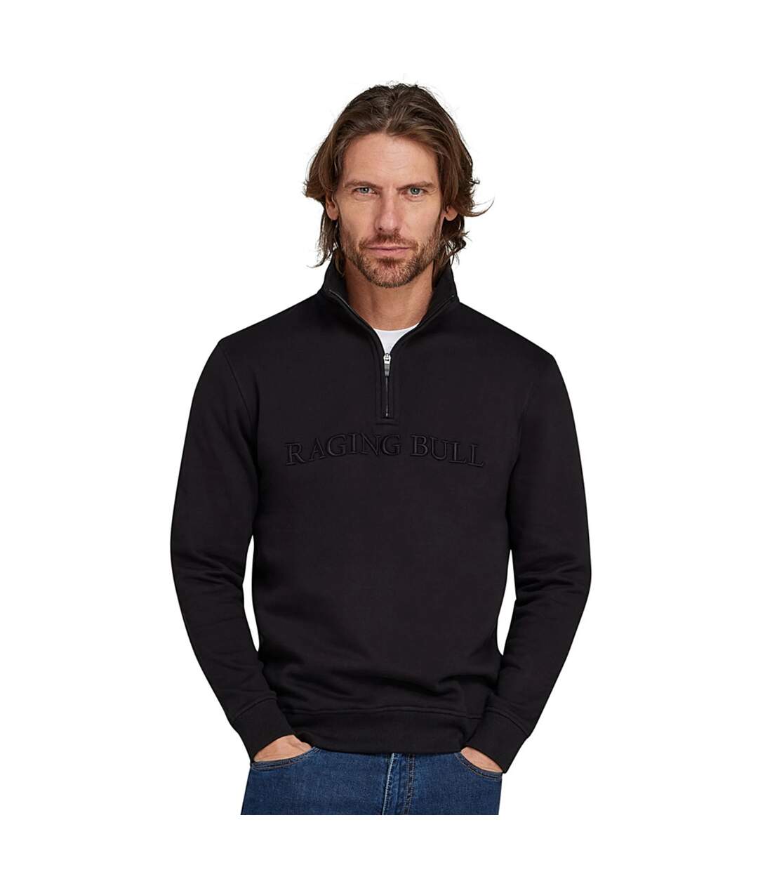 Sweat homme noir Raging Bull-3