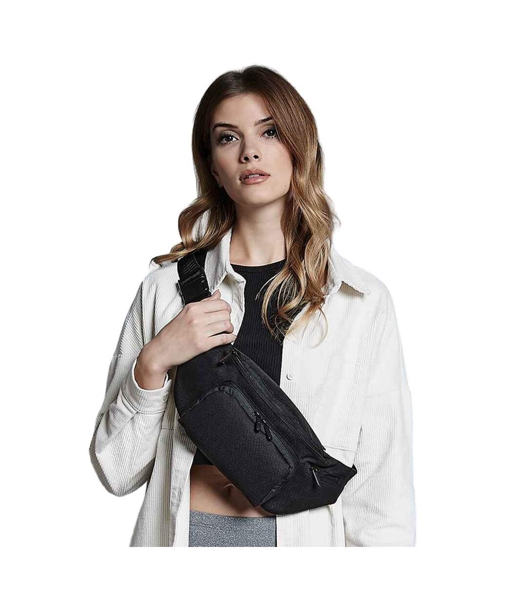 Plain waist bag one size black Quadra-2