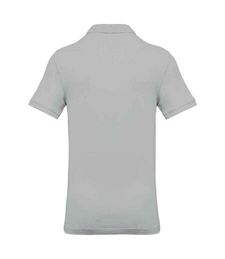 Mens Pique Polo Shirt Snow Grey Kariban