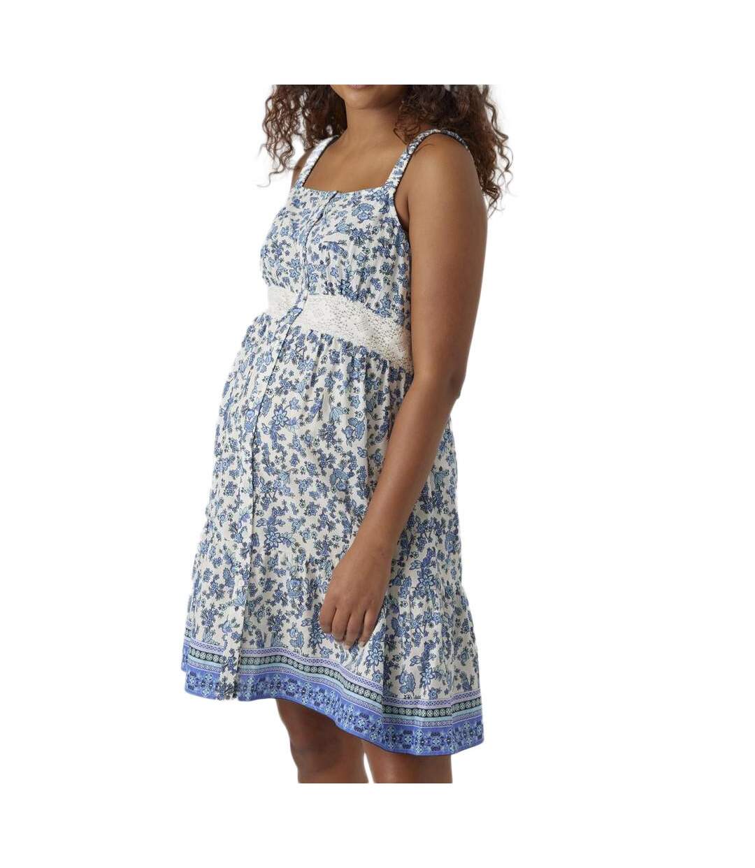 Robe Bleu Femme Vero Moda Maternity Short - L-1