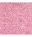 Tapis de salle de bain Fait main BOUCLETTE Rose 50x80 en coton