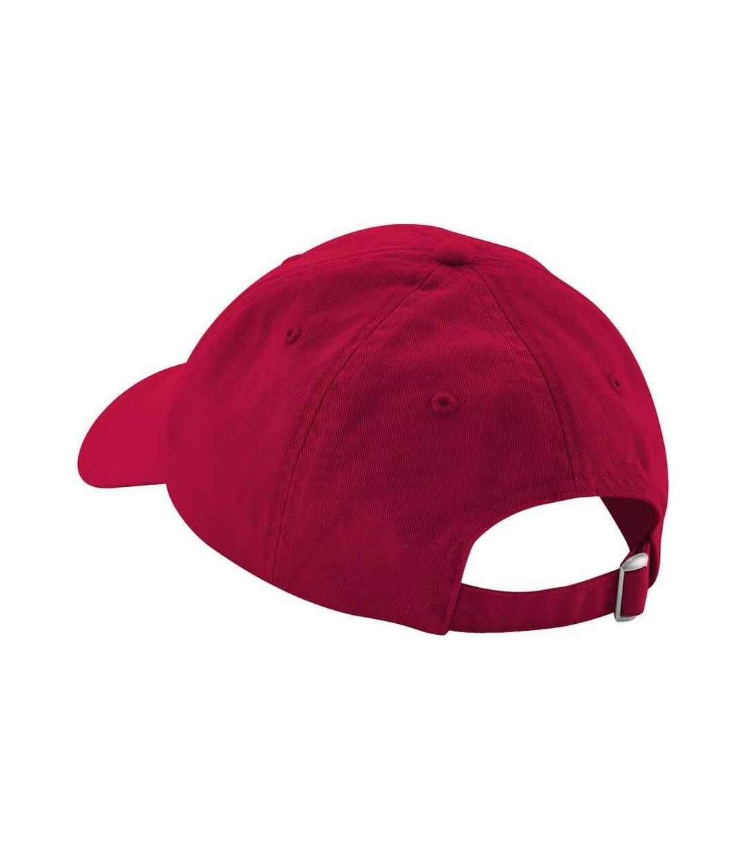 6 panel low profile cap classic red Beechfield-2
