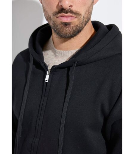 Sweat shirt zippé avec poche kangourou