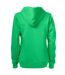 Womens/ladies Overhead Full Zip Hoodie Fresh Green Printer-2