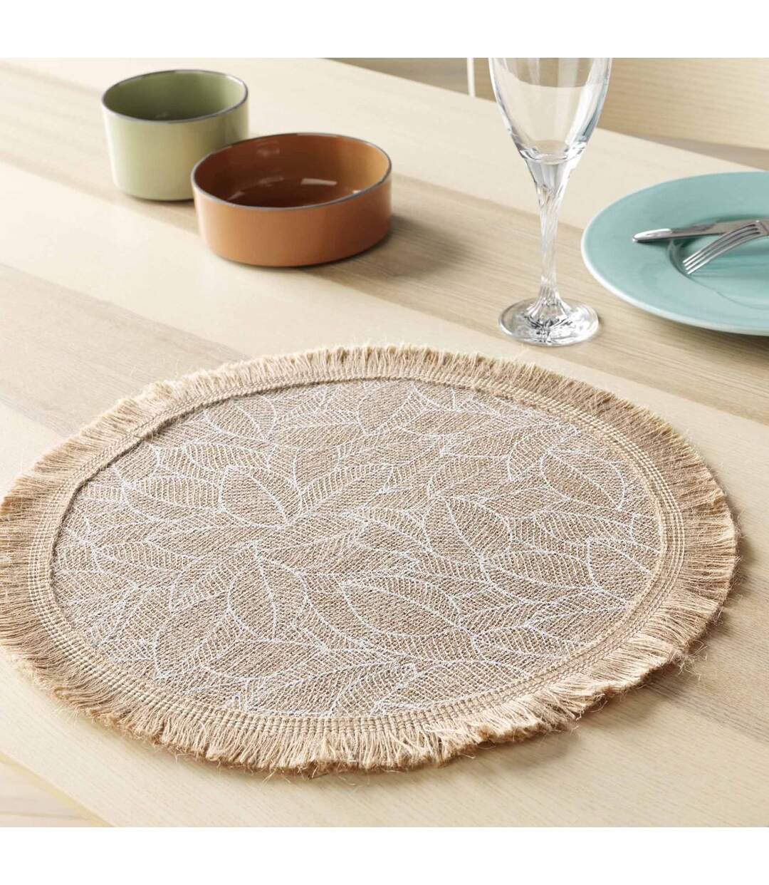 Set de Table en Jute Colombie 38cm Naturel-4