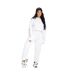 Womens/ladies Oversized Joggers White Missy Empire-1