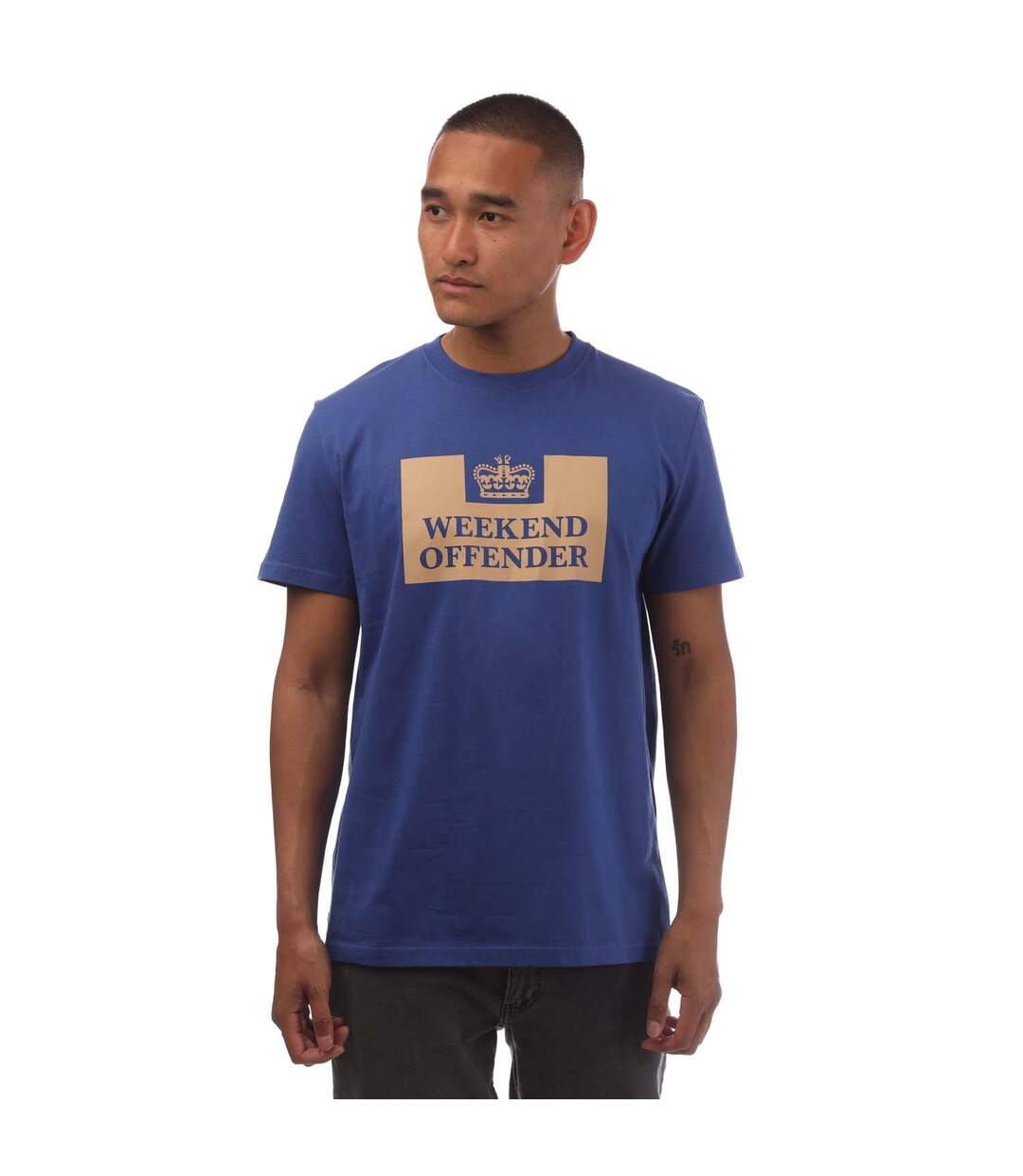 T-shirt Mcmoney Homme Bleu Roi Weekend Offender-2