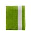 SOLS Lagoon Cotton Beach Towel (Lime Green/White) (One Size) - UTPC2399