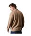 Mens cable knit shawl collar cardigan mushroom Maine