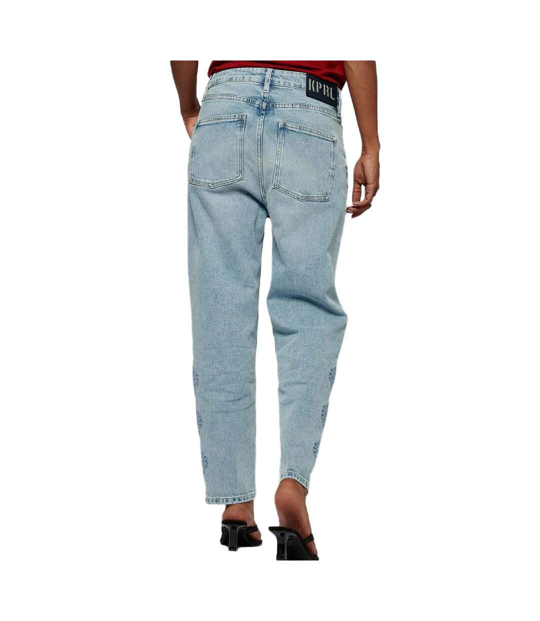 Jean mom bleu clair femme kaporal brenah-2