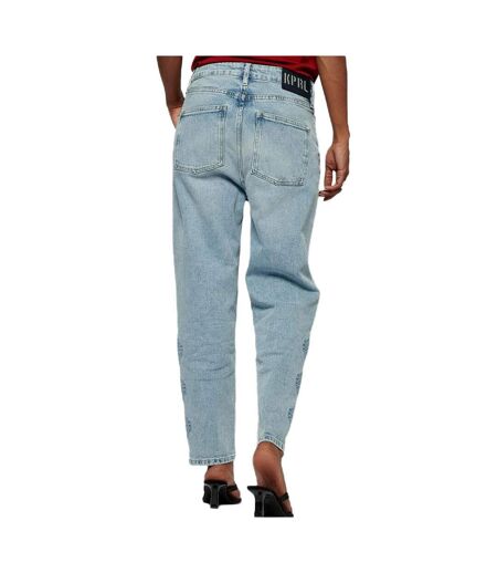 Jean mom bleu clair femme kaporal brenah