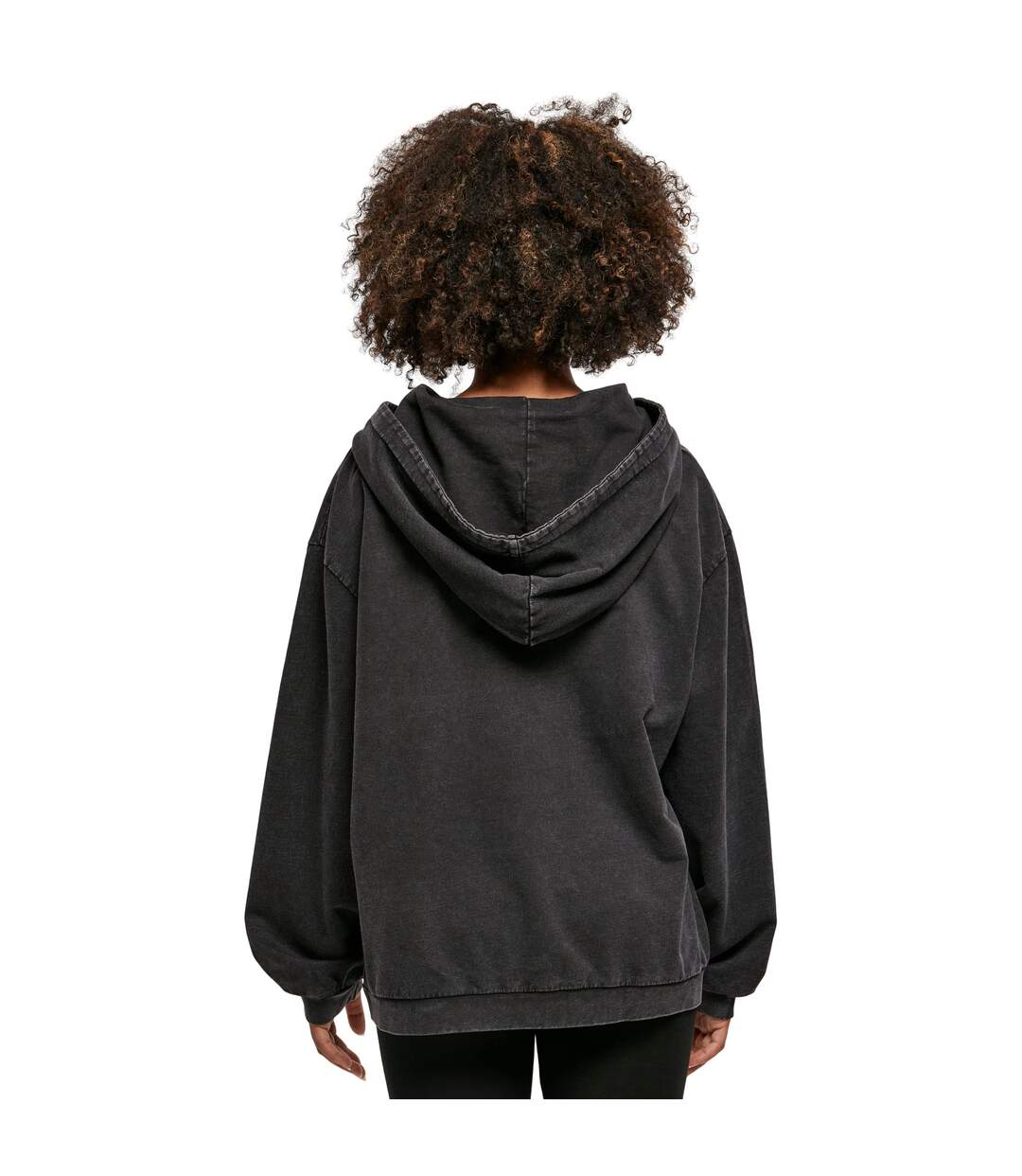 Sweat À Capuche Femme Noir Build Your Brand-3