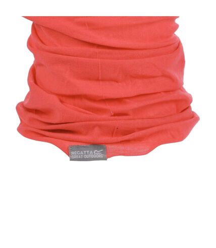 Great outdoors adults unisex multitube scarf / neckwarmer one size neon peach Regatta