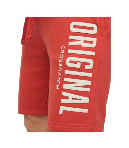 Mens Kensby Shorts Red Crosshatch
